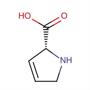 (2R)-2,5-二氢-1H-吡咯-2-羧酸分子式结构图