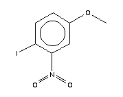 4-碘基-3-硝基苯甲醚分子式结构图