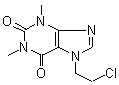 7-(2-氯乙基)茶碱分子式结构图