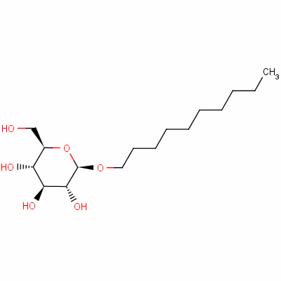 癸基吡喃葡萄糖苷分子式结构图