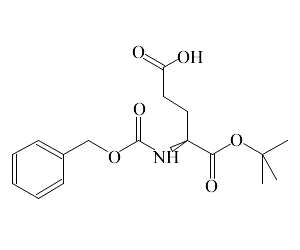 N-苄氧羰基-L-谷氨酸叔丁酯分子式结构图