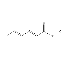 山梨酸钾分子式结构图