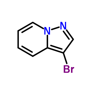 3-溴吡唑并[1,5-A]吡啶分子式结构图