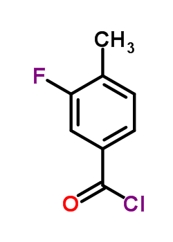 3-氟-4-甲基苯甲酰氯分子式结构图