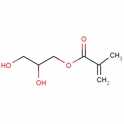 2-甲基-2-丙烯酸-2,3二羟基丙酯分子式结构图