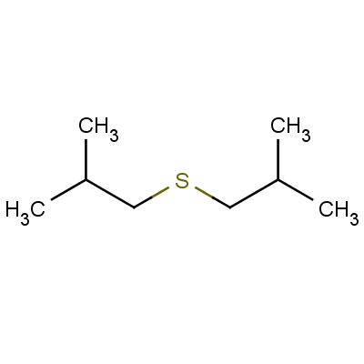 二异丁基硫醚分子式结构图