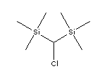 二(三甲基硅基)氯甲烷分子式结构图