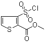 3-氯磺酰基-2-噻吩甲酸甲酯分子式结构图