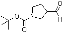 1-Boc-3-吡咯烷甲醛分子式结构图