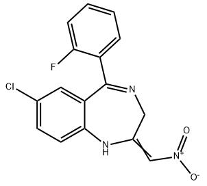 6-氯-2-(氯甲基)-4-(2-氟苯基)-1,2-二氢喹唑啉-3-氧化物分子式结构图