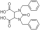 1,3-二苄基咪唑-2-酮-4,5-二羧酸分子式结构图