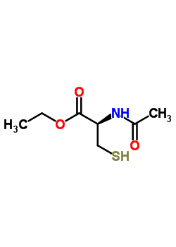 N-乙酰-L-半胱氨酸乙酯分子式结构图