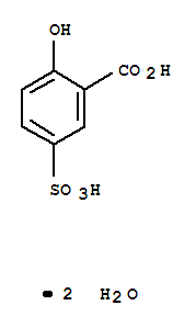 二水磺基水杨酸分子式结构图