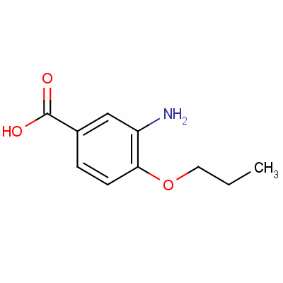 4-丙氧基-3-氨基苯甲酸分子式结构图