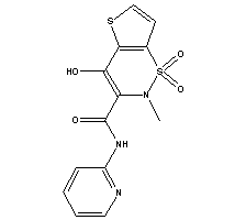 替诺昔康分子式结构图