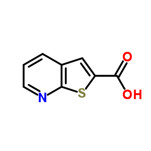 噻吩并[2,3-B]吡啶-2-甲酸分子式结构图