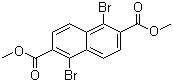 1,5-二溴-2,6-萘二甲酸二甲酯分子式结构图