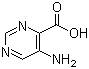 5-氨基嘧啶-4-羧酸分子式结构图