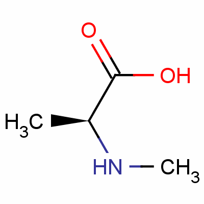 N-甲基-DL-丙氨酸分子式结构图