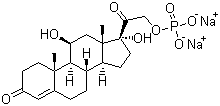 氢化可的松磷酸钠分子式结构图