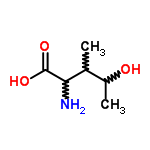 4-羟基-L-异亮氨酸分子式结构图