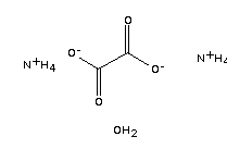 一水合草酸二铵分子式结构图