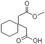 1,1-环己基二乙酸单甲酯分子式结构图