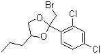 2-溴甲基-2-(2,4-二氯苯基)-4-丙基-1,3-二氧戊环分子式结构图