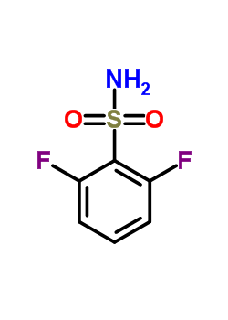 2,6-二氟苯磺酰胺分子式结构图