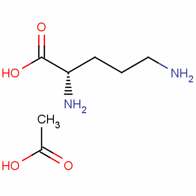 L-鸟氨酸醋酸盐分子式结构图