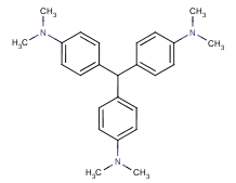 退色结晶紫分子式结构图