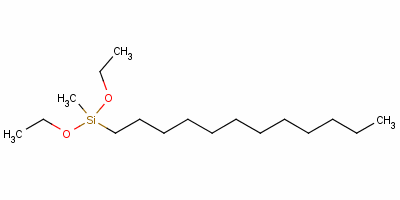 十二烷基甲基二乙氧基硅烷分子式结构图