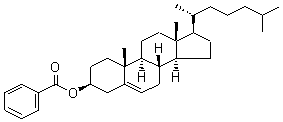 胆甾醇苯甲酸酯分子式结构图