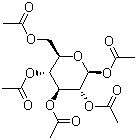 1,2,3,4,6-beta-D-葡萄糖五乙酸酯分子式结构图