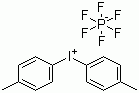 4,4'-二甲基二苯基碘鎓盐六氟磷酸盐分子式结构图