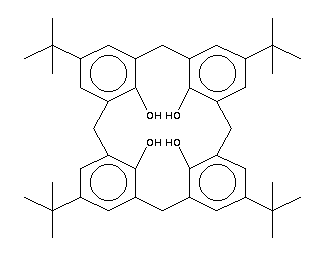 4-叔丁基杯[4]芳烃分子式结构图