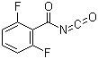 2,6-二氟苯甲酰异氰酸酯分子式结构图