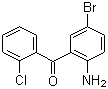 2-氨基-5-溴-2'-氯苯甲酮分子式结构图