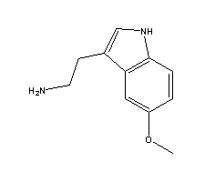 5-甲氧基色胺分子式结构图