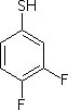 3,4-二氟苯硫酚分子式结构图