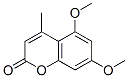 5,7-二甲氧基-4-甲基-2H-色满-2-酮分子式结构图