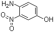 3-硝基-4-氨基苯酚分子式结构图