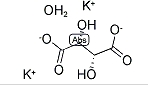 酒石酸二钾半水合物分子式结构图