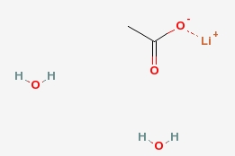 乙酸锂二水合物分子式结构图