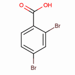 2,4-二溴苯甲酸分子式结构图