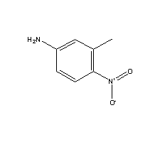 3-甲基-4-硝基苯胺分子式结构图