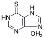 6-巯(基)嘌呤一水合物分子式结构图