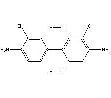 3,3'-二氯联苯胺盐酸盐分子式结构图