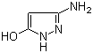 3-氨基-5-羟基吡唑分子式结构图