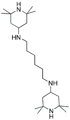 N,N'-双-(2,2,6,6-四甲基-4-哌啶基)1,6-己二胺分子式结构图